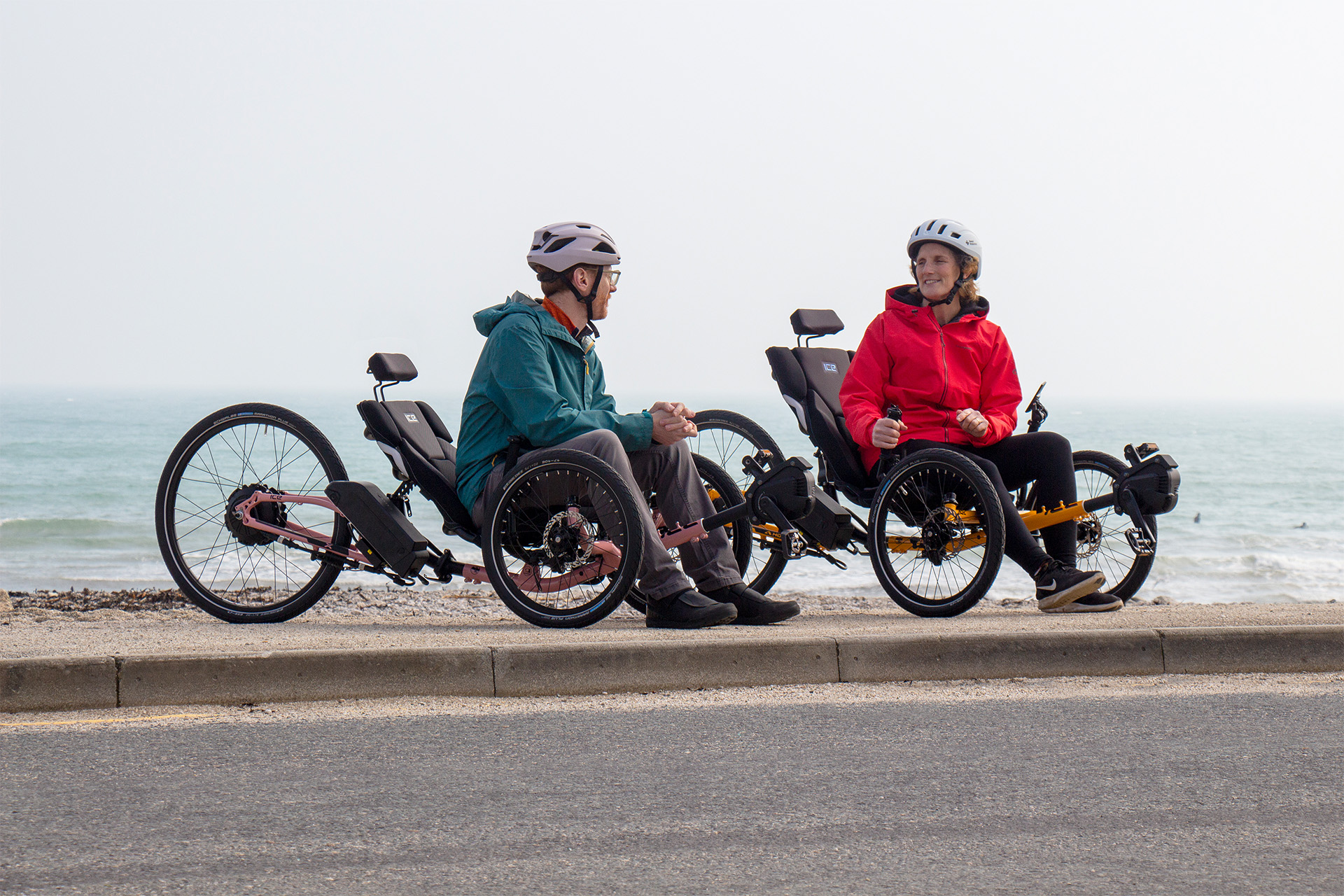 2 CIXI Trike Riders at the Beach
