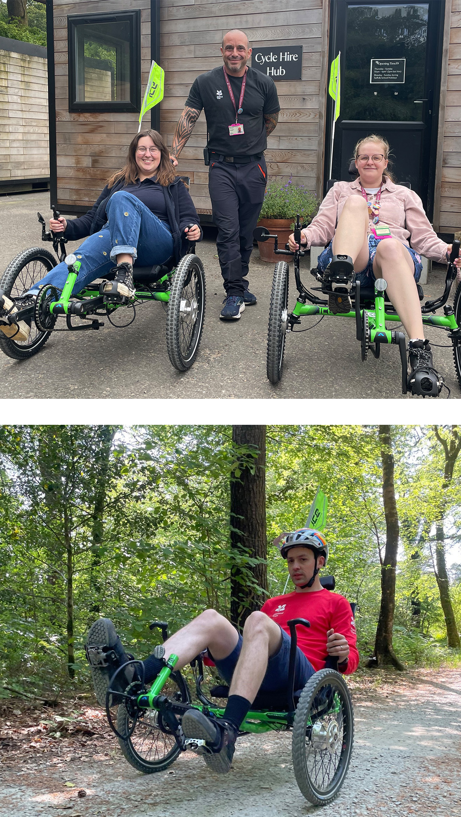 People on trikes